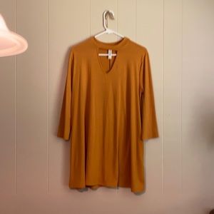 Long sleeve mustard top L